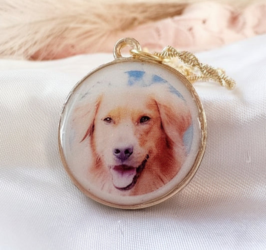 Paw Print Memorial Pendant