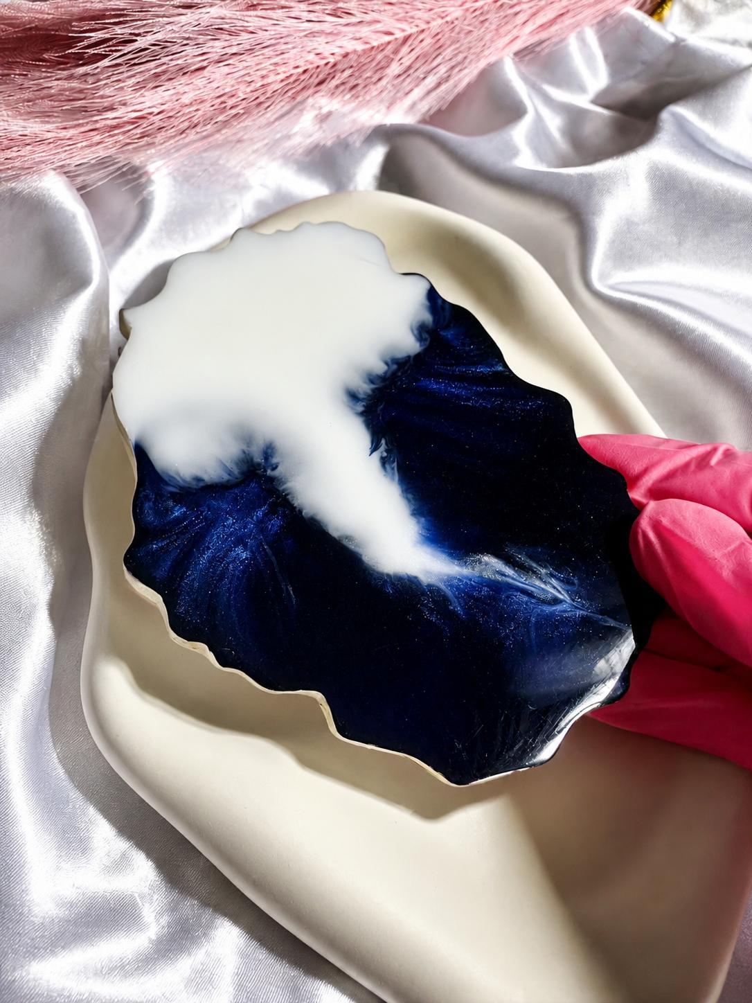 Custom Storm Resin Coaster | Personalised Colour | Handcrafted Keepsake