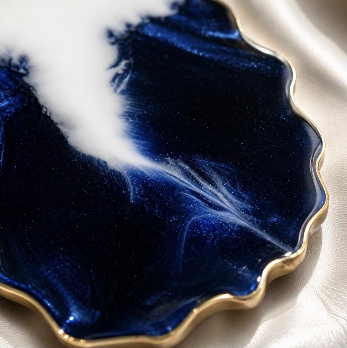 Custom Storm Resin Coaster | Personalised Colour | Handcrafted Keepsake