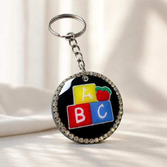 Personalised Teacher Keychain | ABC Resin Keepsake