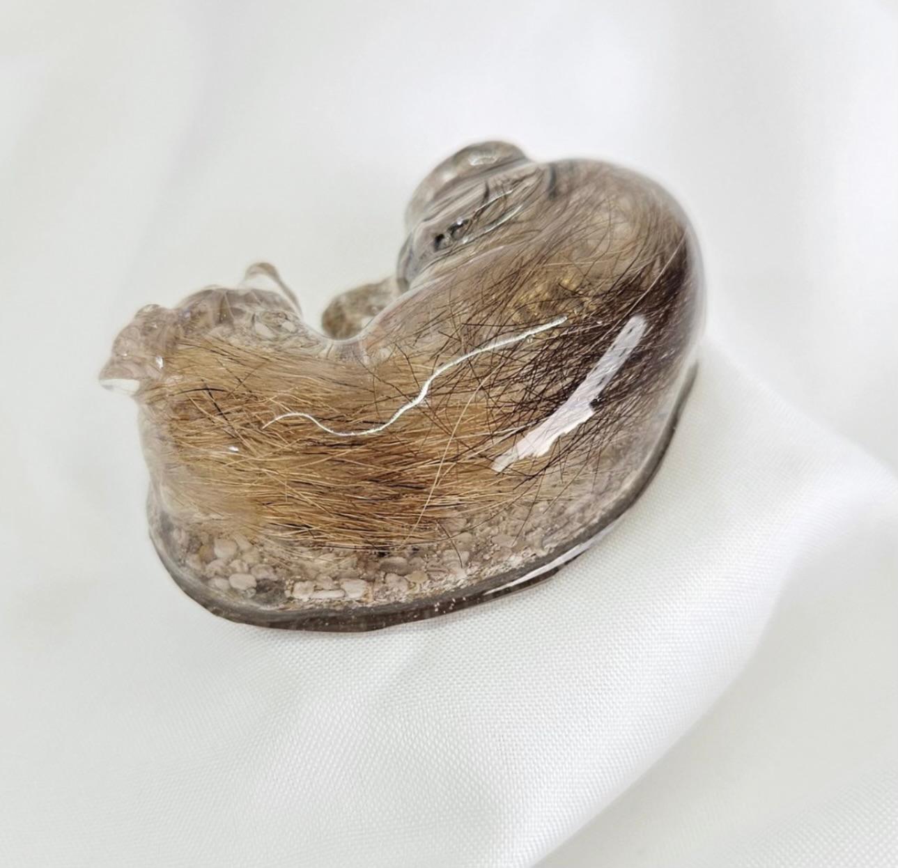 Personalised Dog Memorial Resin Figurine | Fur & Ash Keepsake