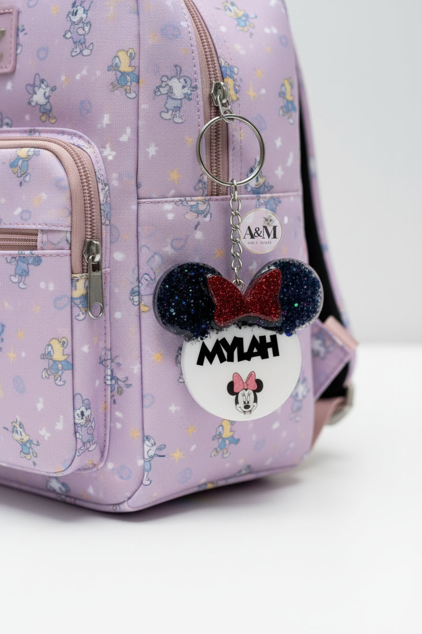 Personalised Minnie Mouse Keychain