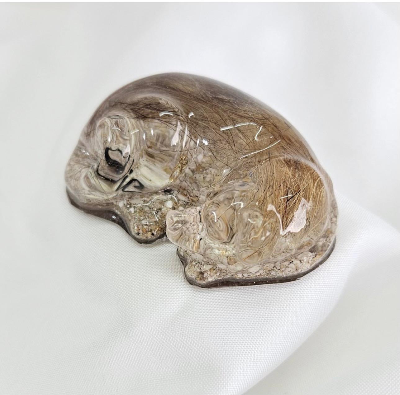 Personalised Dog Memorial Resin Figurine | Fur & Ash Keepsake