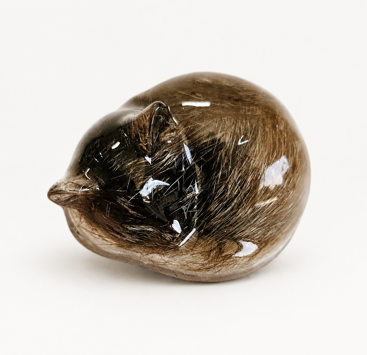 Personalised Cat Memorial Resin Figurine | Fur & Ash Keepsake