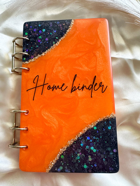 Personalised Resin Notebook A6 – Refillable Custom Cover