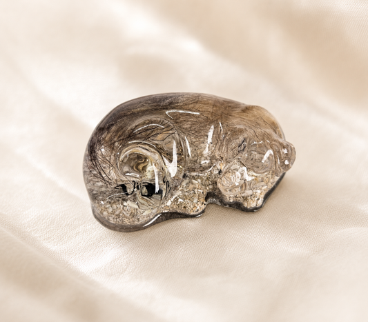 Personalised Dog Memorial Resin Figurine | Fur & Ash Keepsake