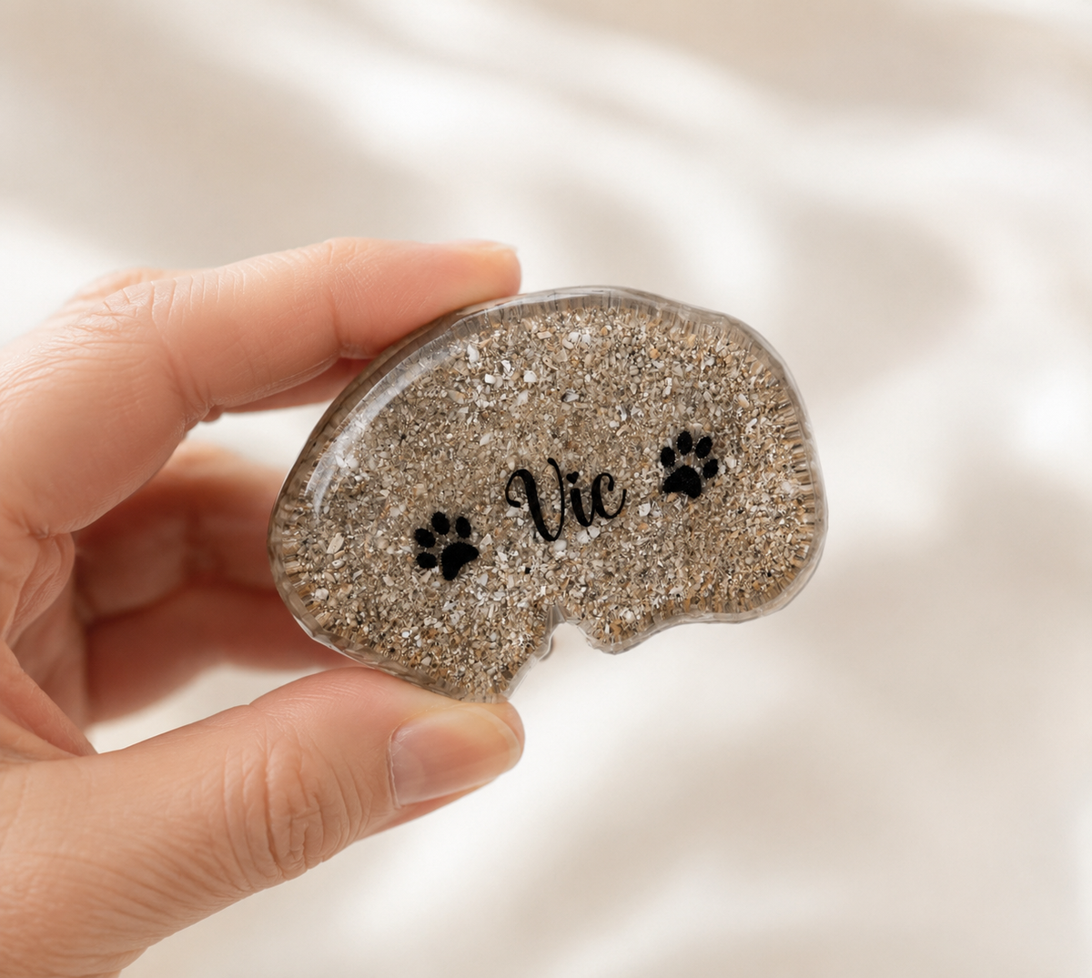 Personalised Dog Memorial Resin Figurine | Fur & Ash Keepsake