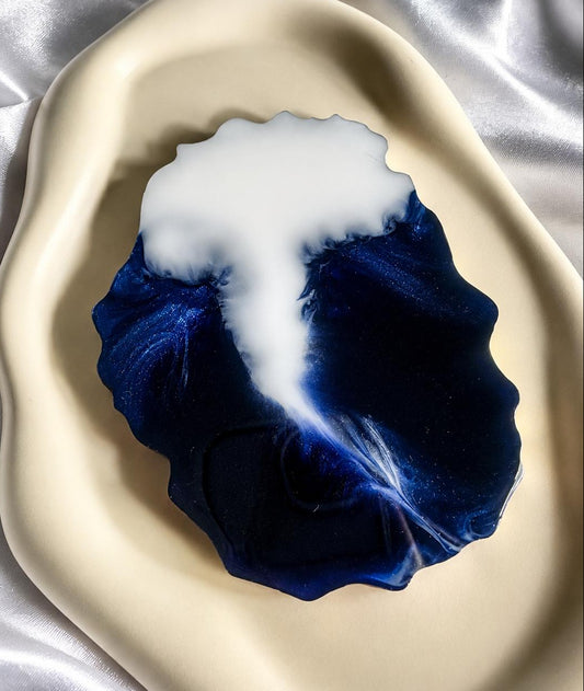 Custom Storm Resin Coaster | Personalised Colour | Handcrafted Keepsake