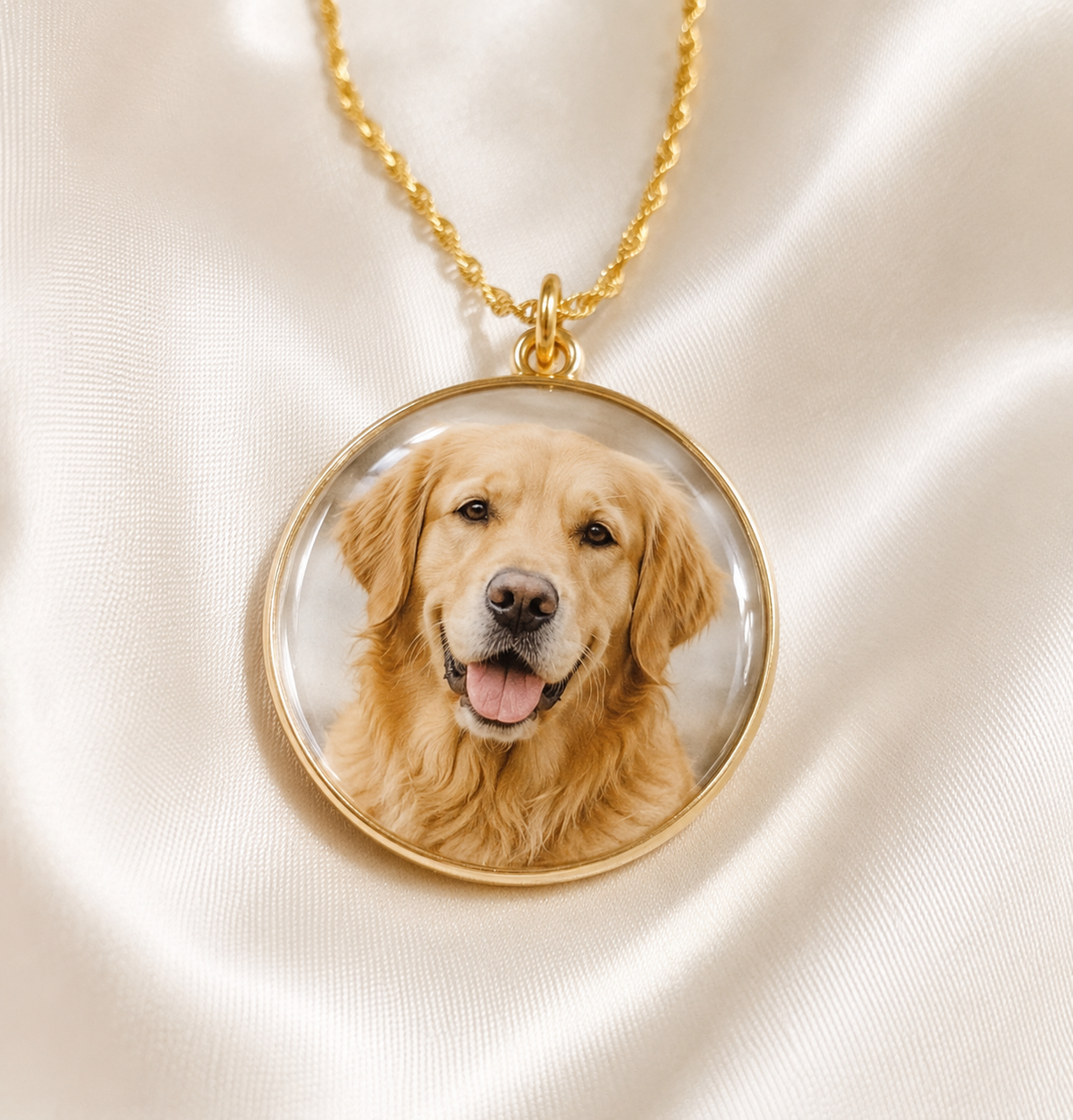 Pet Fur Keepsake Pendant | Blue or Pink Ribbon