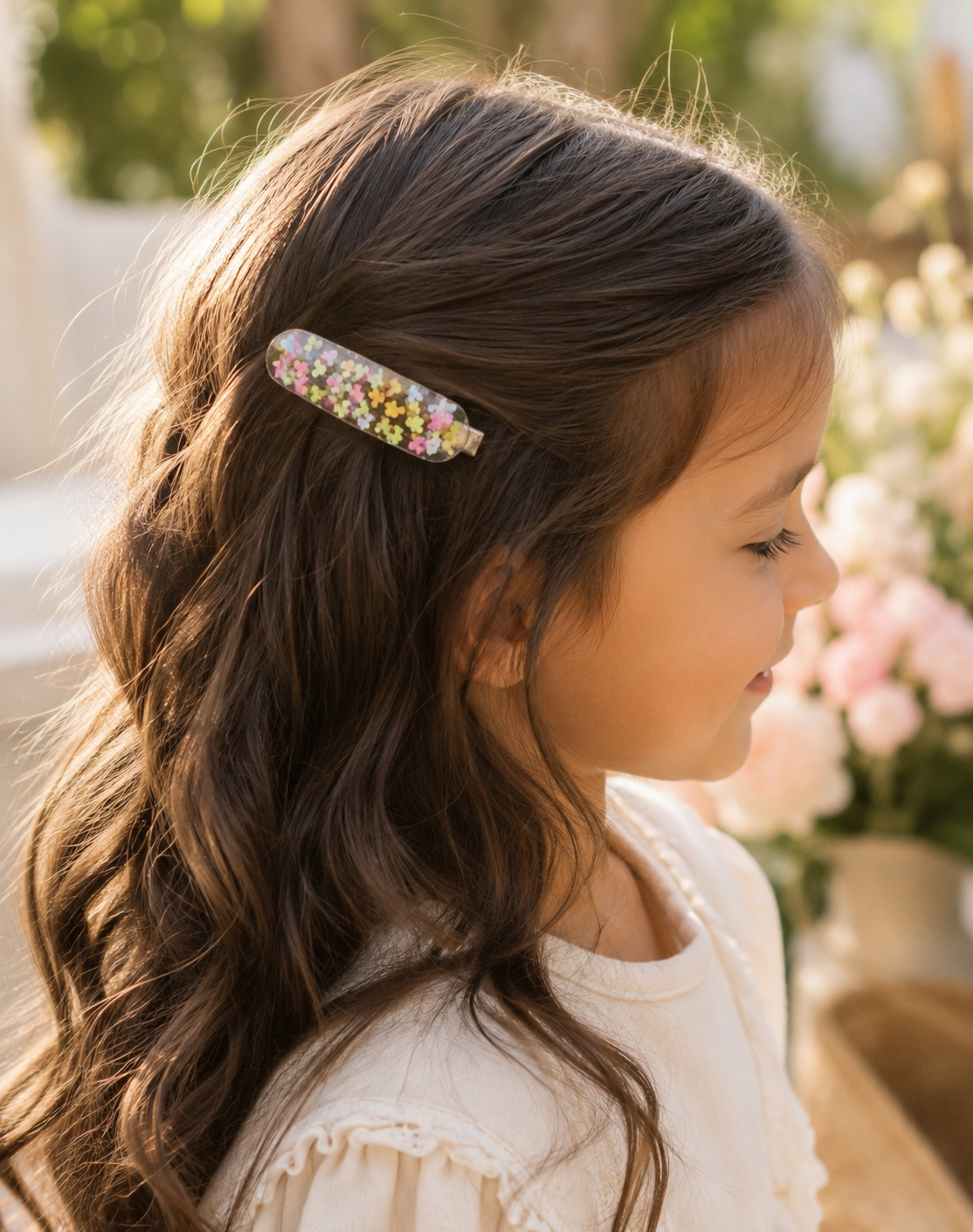 Mickey Confetti Resin Hair Clip Barrette