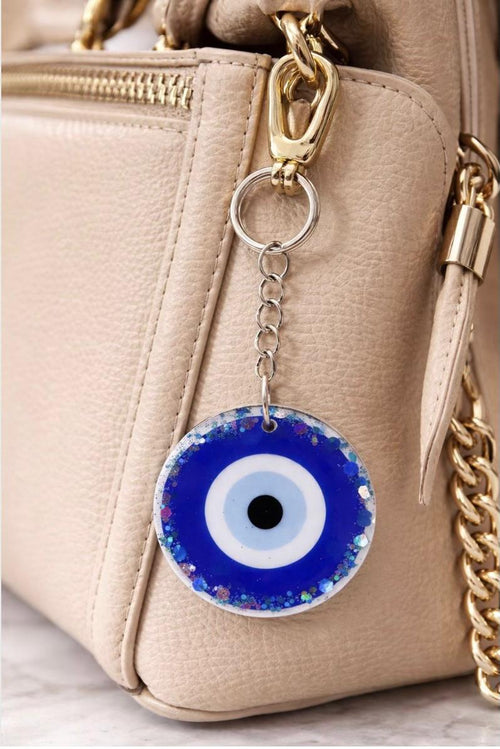 Evil Eye Resin Keychain