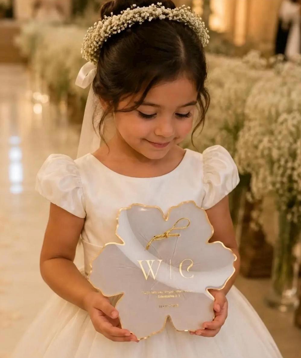 Personalised Petal Resin Wedding Keepsake Plaque | Monogram, Date & Bible Verse | 16cm Gift
