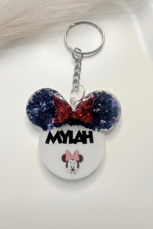 Personalised Minnie Mouse Keychain