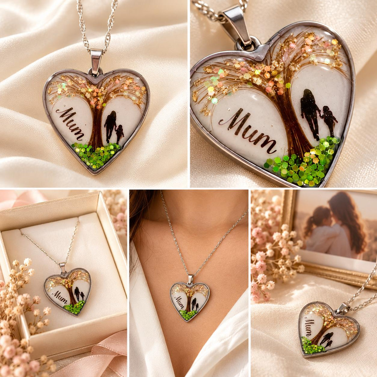 Personalised Hair Keepsake Necklace – Tree of Life