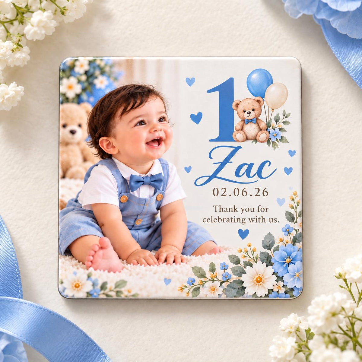 Personalised Birthday Photo Magnet Party Favours