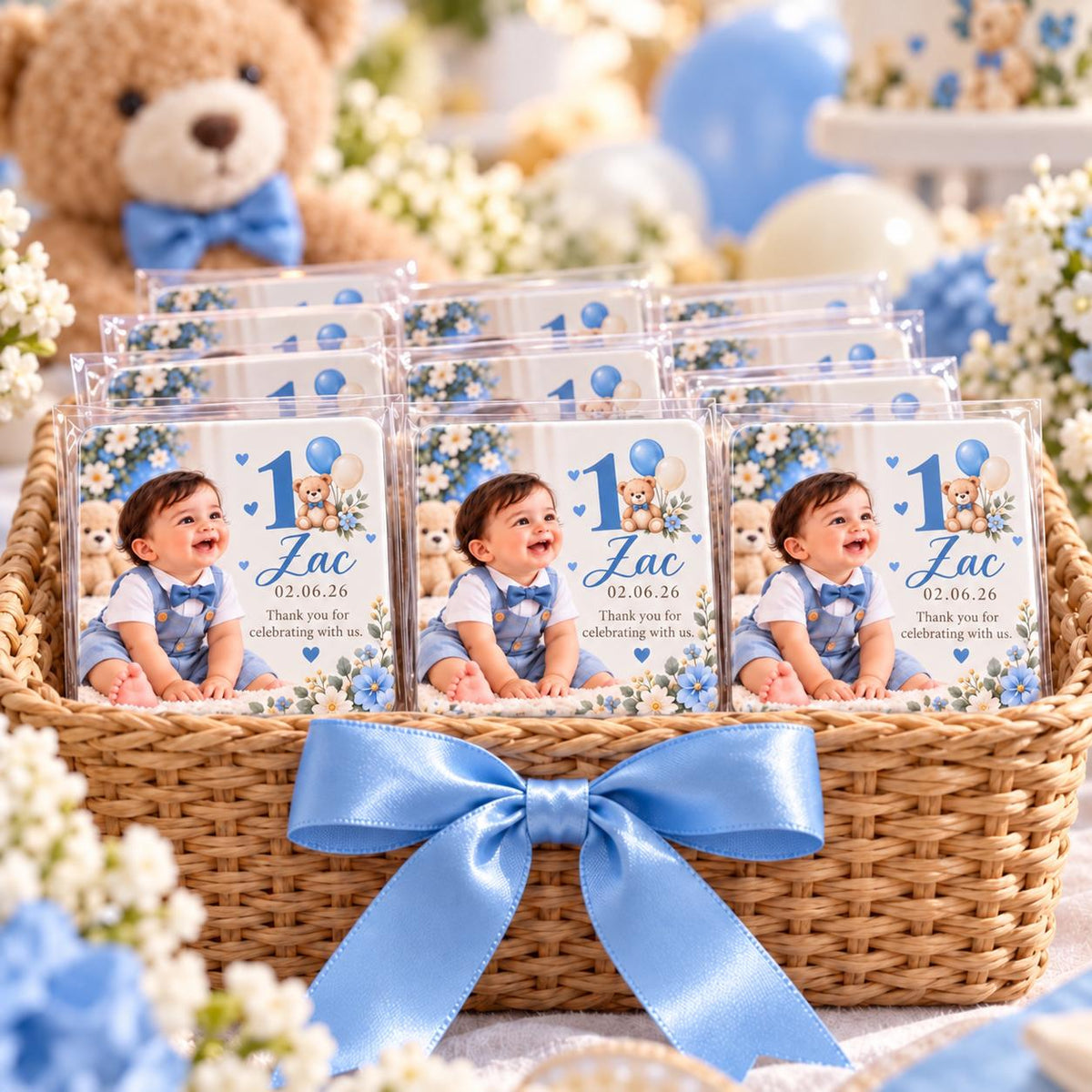 Personalised Birthday Photo Magnet Party Favours