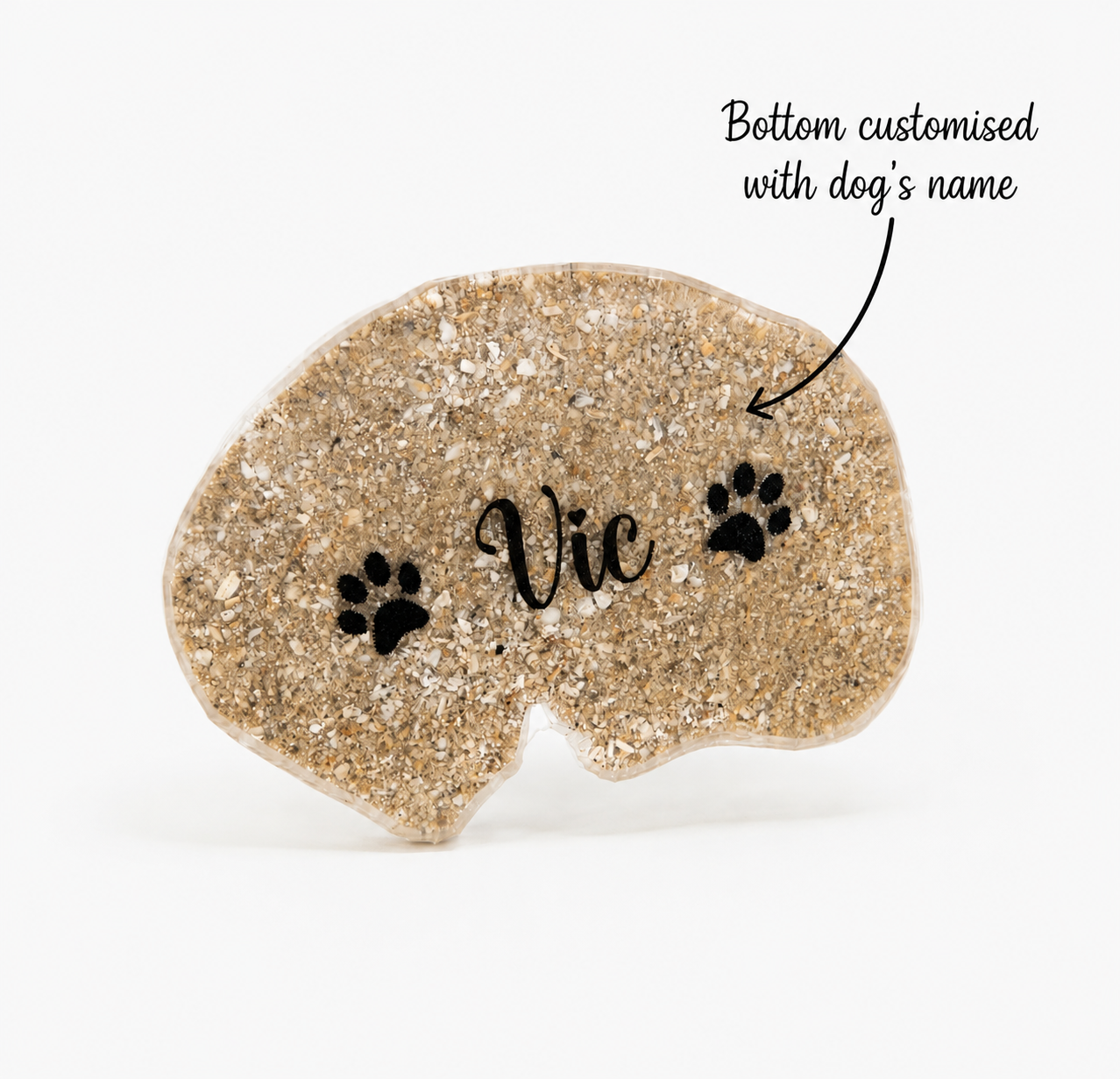 Personalised Dog Memorial Resin Figurine | Fur & Ash Keepsake